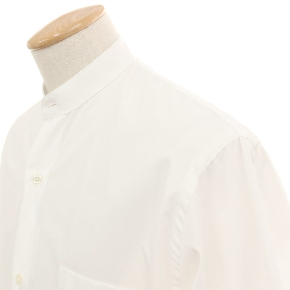 【新品】バグッタ Bagutta UENO コットン バンドカラー カジュアルシャツ ホワイト【サイズS】【 状態ランクN 】【 メンズ 】