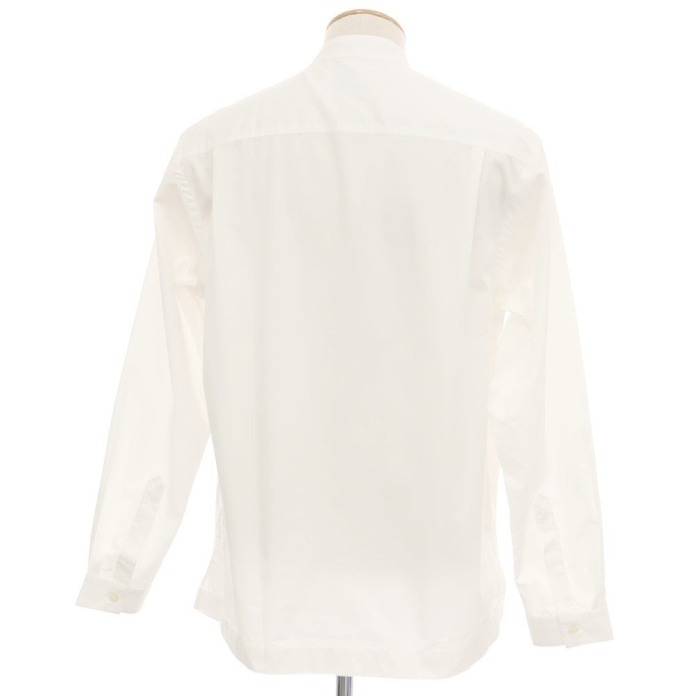 【新品】バグッタ Bagutta UENO コットン バンドカラー カジュアルシャツ ホワイト【サイズS】【 状態ランクN 】【 メンズ 】