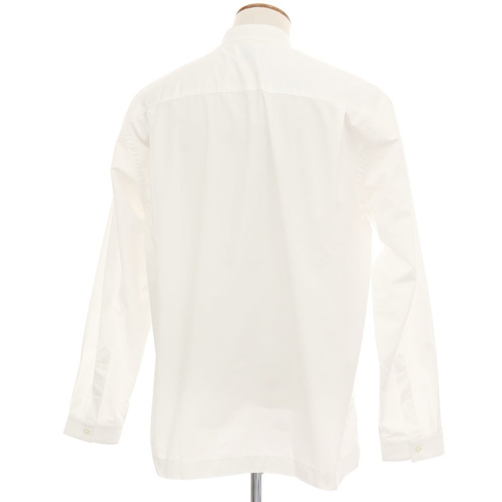 【新品】バグッタ Bagutta UENO コットン バンドカラー カジュアルシャツ ホワイト【サイズM】【 状態ランクN 】【 メンズ 】