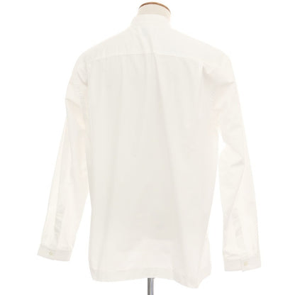 【新品】バグッタ Bagutta UENO コットン バンドカラー カジュアルシャツ ホワイト【サイズM】【 状態ランクN 】【 メンズ 】