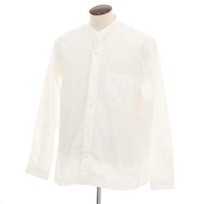 【新品アウトレット】バグッタ Bagutta UENO コットン バンドカラー カジュアルシャツ ホワイト【サイズL】【 状態ランクN- 】【 メンズ 】