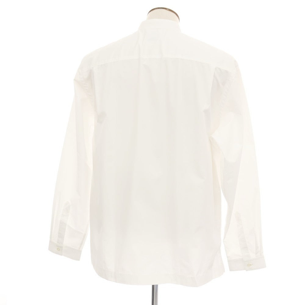【新品アウトレット】バグッタ Bagutta UENO コットン バンドカラー カジュアルシャツ ホワイト【サイズL】【 状態ランクN- 】【 メンズ 】
