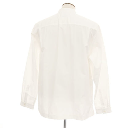 【新品アウトレット】バグッタ Bagutta UENO コットン バンドカラー カジュアルシャツ ホワイト【サイズL】【 状態ランクN- 】【 メンズ 】