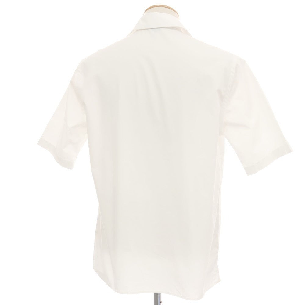 【新品アウトレット】バグッタ Bagutta CARIM コットン オープンカラー 半袖シャツ ホワイト【サイズS】【 状態ランクN- 】【 メンズ 】
