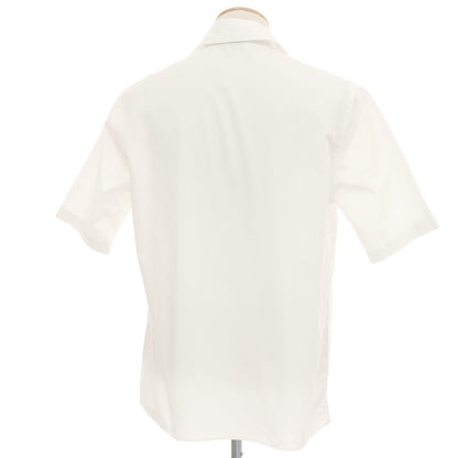 【新品アウトレット】バグッタ Bagutta CARIM コットン オープンカラー 半袖シャツ ホワイト【サイズS】【 状態ランクN- 】【 メンズ 】