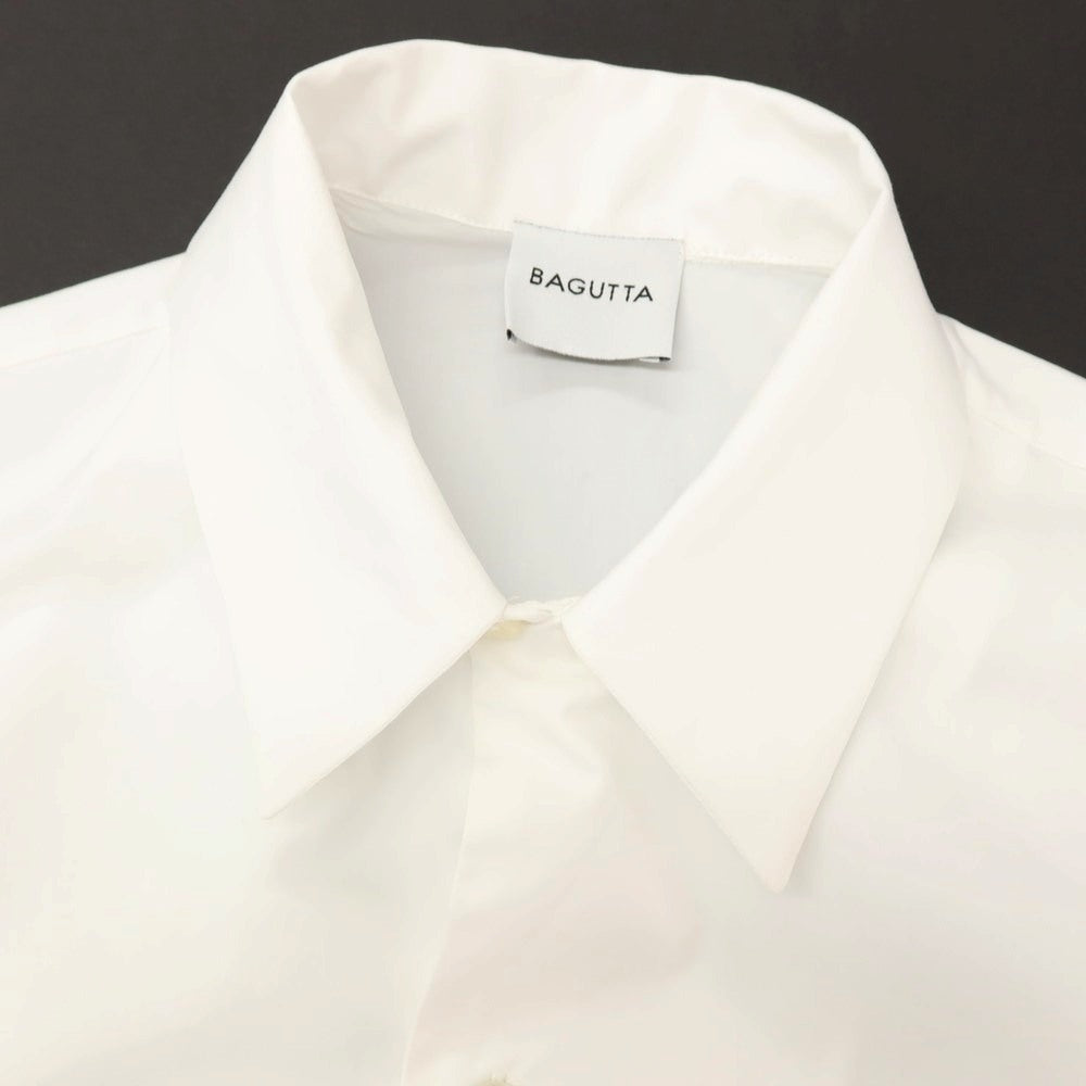 【新品アウトレット】バグッタ Bagutta CARIM コットン オープンカラー 半袖シャツ ホワイト【サイズS】【 状態ランクN- 】【 メンズ 】