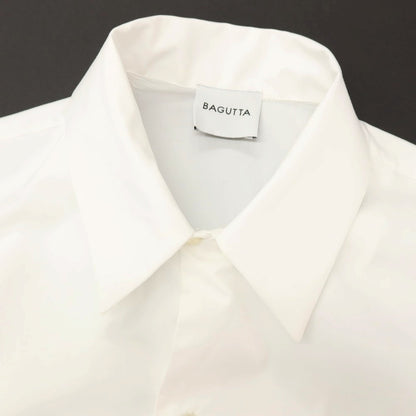 【新品アウトレット】バグッタ Bagutta CARIM コットン オープンカラー 半袖シャツ ホワイト【サイズS】【 状態ランクN- 】【 メンズ 】