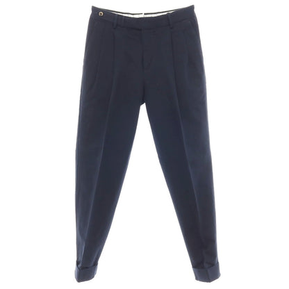 【新品】ピーティートリノ PT TORINO コットンリネン カジュアルスラックスパンツ ネイビー【サイズ44】【 状態ランクN 】【 メンズ 】