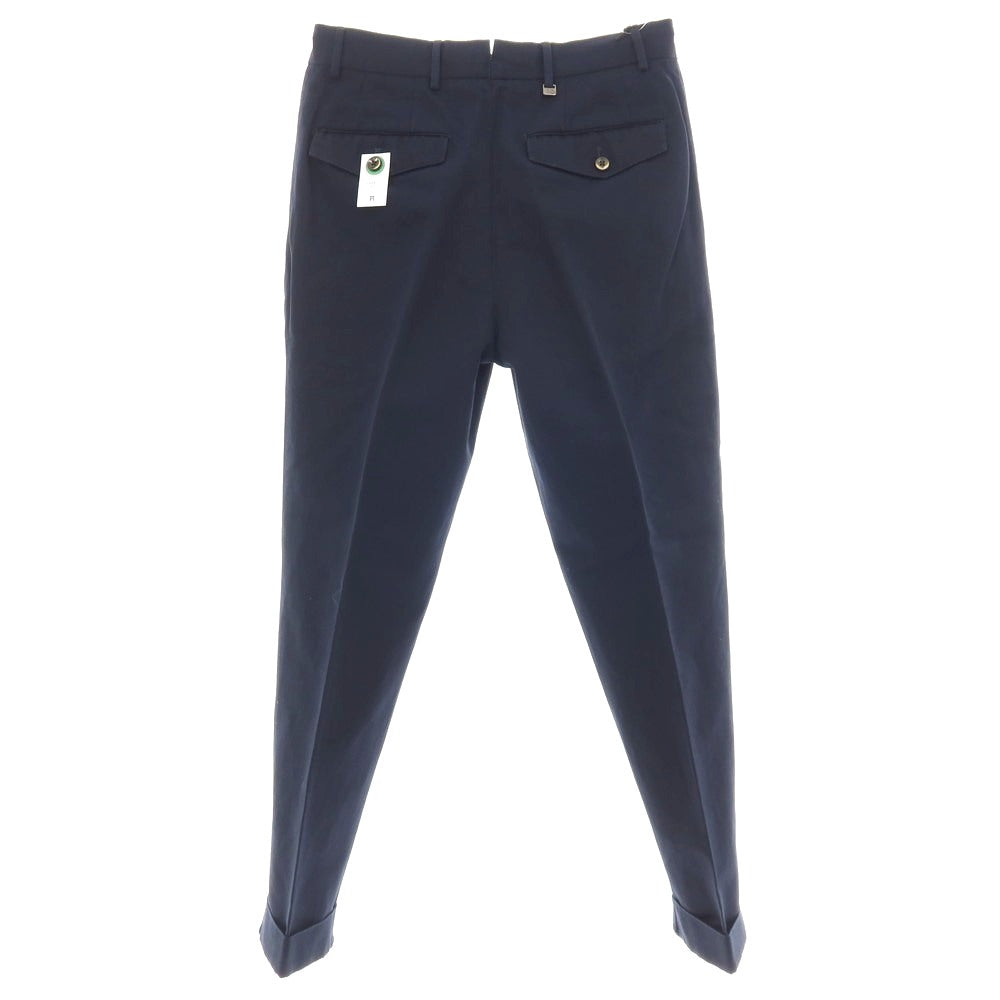 【新品】ピーティートリノ PT TORINO コットンリネン カジュアルスラックスパンツ ネイビー【サイズ44】【 状態ランクN 】【 メンズ 】