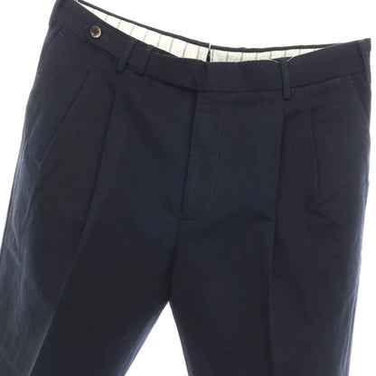 【新品アウトレット】ピーティートリノ PT TORINO コットンリネン カジュアルスラックスパンツ ネイビー【サイズ52】【 状態ランクN- 】【 メンズ 】