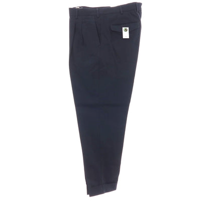 【新品アウトレット】ピーティートリノ PT TORINO コットンリネン カジュアルスラックスパンツ ネイビー【サイズ52】【 状態ランクN- 】【 メンズ 】