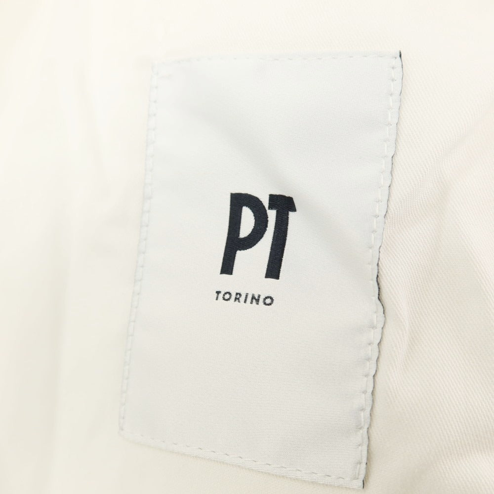 【新品アウトレット】ピーティートリノ PT TORINO コットンナイロン ジャージー ジョガーパンツ ホワイト【 52 】【 状態ランクN- 】【 メンズ 】[APD]
