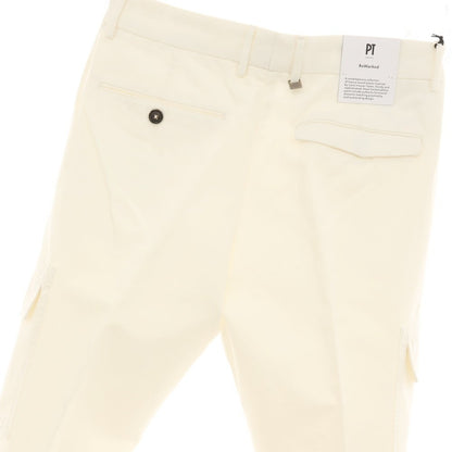【新品】ピーティートリノ PT TORINO MICHAEL コットンリネン カーゴパンツ ホワイト【サイズ46】【 状態ランクN 】【 メンズ 】