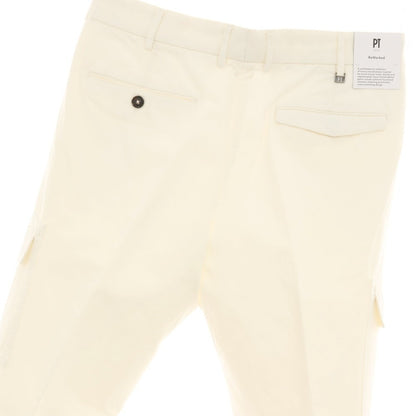 【新品アウトレット】ピーティートリノ PT TORINO MICHAEL コットンリネン カーゴパンツ ホワイト【サイズ48】【 状態ランクN- 】【 メンズ 】