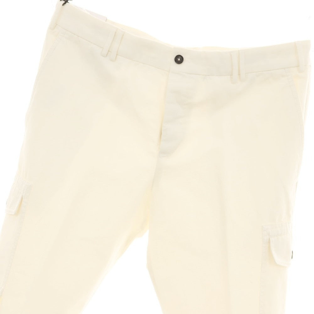 【新品】ピーティートリノ PT TORINO MICHAEL コットンリネン カーゴパンツ ホワイト【サイズ54】【 状態ランクN 】【 メンズ 】[DPD]