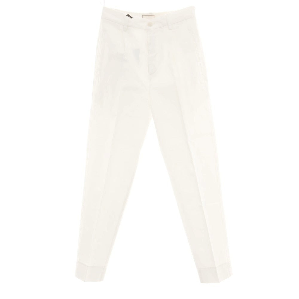 【新品】ボネール BONHEUR ツイルコットン イージースラックスパンツ ホワイト【サイズ28】【 状態ランクN 】【 メンズ 】