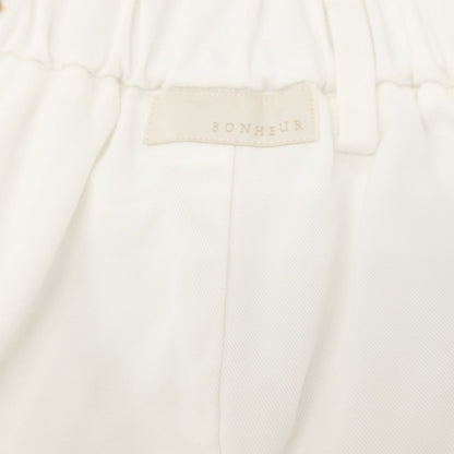 【新品アウトレット】ボネール BONHEUR ツイルコットン イージースラックスパンツ ホワイト【サイズ28】【 状態ランクN- 】【 メンズ 】
