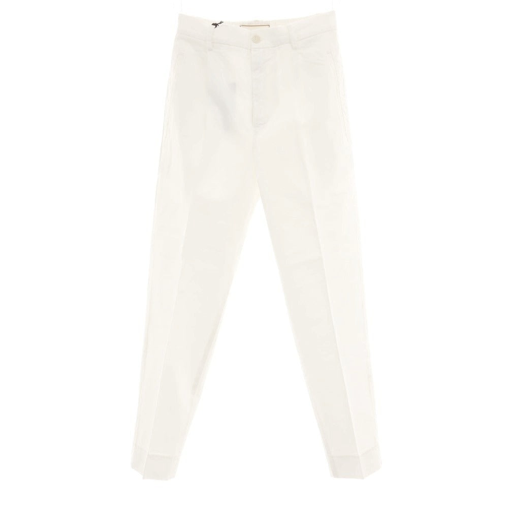 【新品】ボネール BONHEUR ツイルコットン イージースラックスパンツ ホワイト【サイズ30】【 状態ランクN 】【 メンズ 】