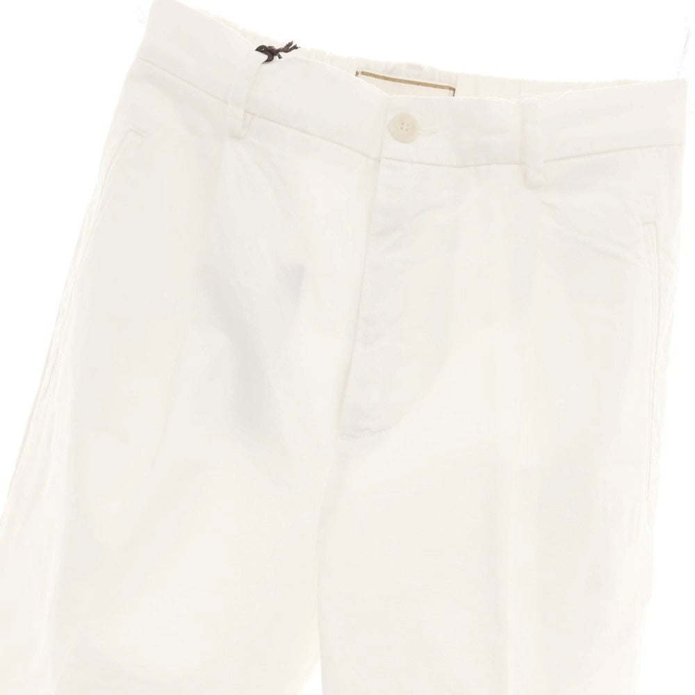 【新品】ボネール BONHEUR ツイルコットン イージースラックスパンツ ホワイト【サイズ30】【 状態ランクN 】【 メンズ 】