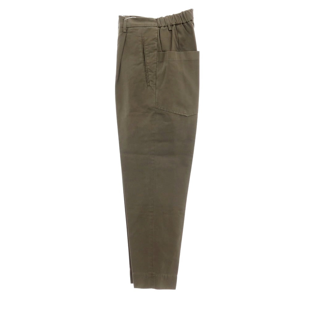 【新品アウトレット】ボネール BONHEUR ツイルコットン イージースラックスパンツ オリーブ【サイズ29】【 状態ランクN- 】【 メンズ 】