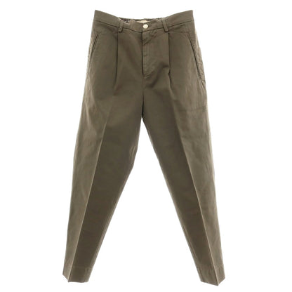 【新品アウトレット】ボネール BONHEUR ツイルコットン イージースラックスパンツ オリーブ【サイズ33】【 状態ランクN- 】【 メンズ 】