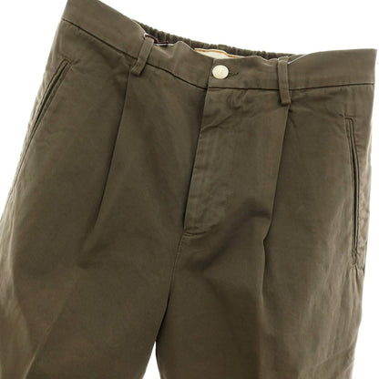 【新品アウトレット】ボネール BONHEUR ツイルコットン イージースラックスパンツ オリーブ【サイズ33】【 状態ランクN- 】【 メンズ 】