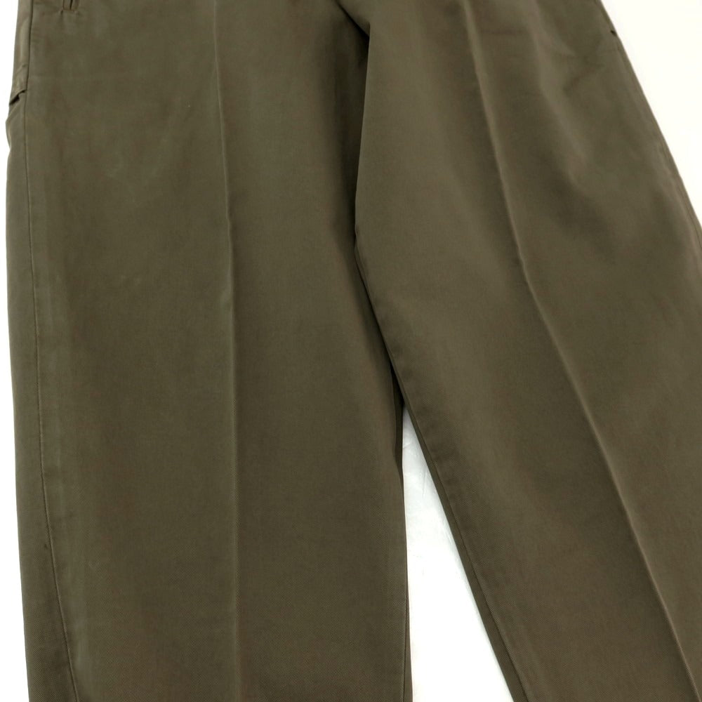 【新品アウトレット】ボネール BONHEUR ツイルコットン イージースラックスパンツ オリーブ【サイズ33】【 状態ランクN- 】【 メンズ 】