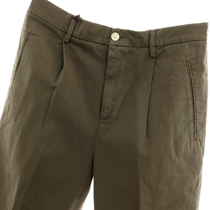 【新品アウトレット】ボネール BONHEUR ツイルコットン イージースラックスパンツ オリーブ【サイズ36】【 状態ランクN- 】【 メンズ 】