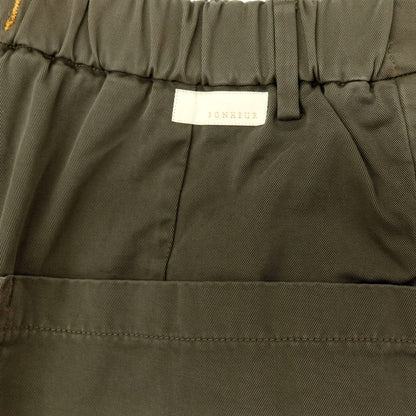 【新品アウトレット】ボネール BONHEUR ツイルコットン イージースラックスパンツ オリーブ【サイズ38】【 状態ランクN- 】【 メンズ 】