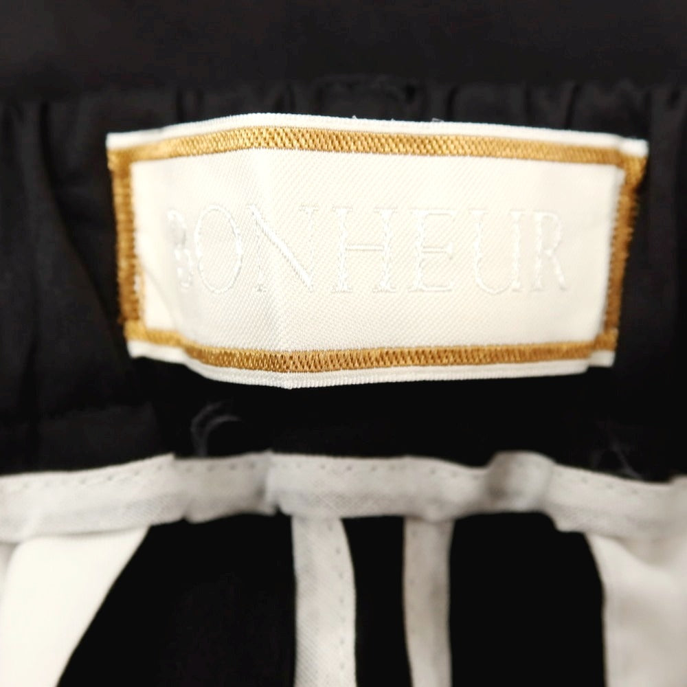 【新品】ボネール BONHEUR コットンナイロン イージースラックスパンツ ブラック【サイズ29】【 状態ランクN 】【 メンズ 】