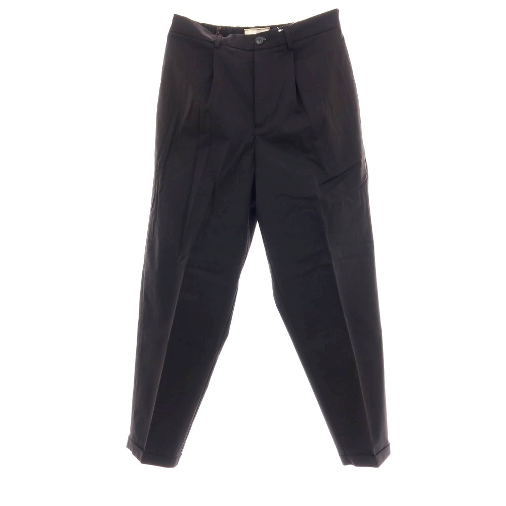 【新品】ボネール BONHEUR コットンナイロン イージースラックスパンツ ブラック【サイズ34】【 状態ランクN 】【 メンズ 】