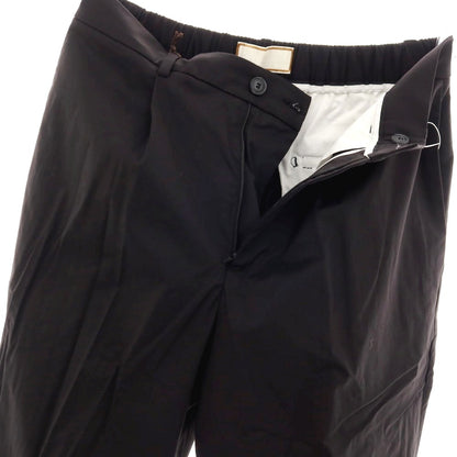 【新品】ボネール BONHEUR コットンナイロン イージースラックスパンツ ブラック【サイズ34】【 状態ランクN 】【 メンズ 】