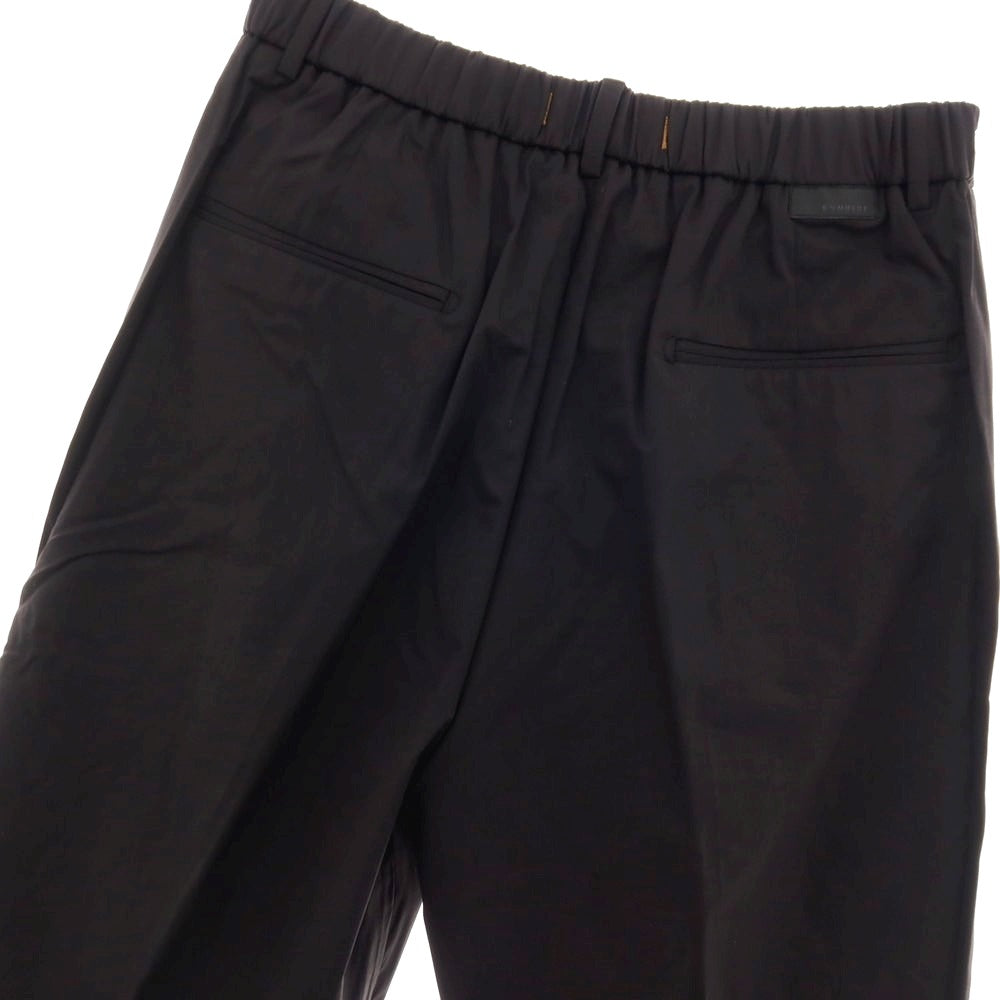 【新品】ボネール BONHEUR コットンナイロン イージースラックスパンツ ブラック【サイズ34】【 状態ランクN 】【 メンズ 】