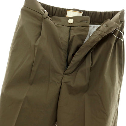 【新品】ボネール BONHEUR コットンナイロン イージースラックスパンツ オリーブ【サイズ28】【 状態ランクN 】【 メンズ 】