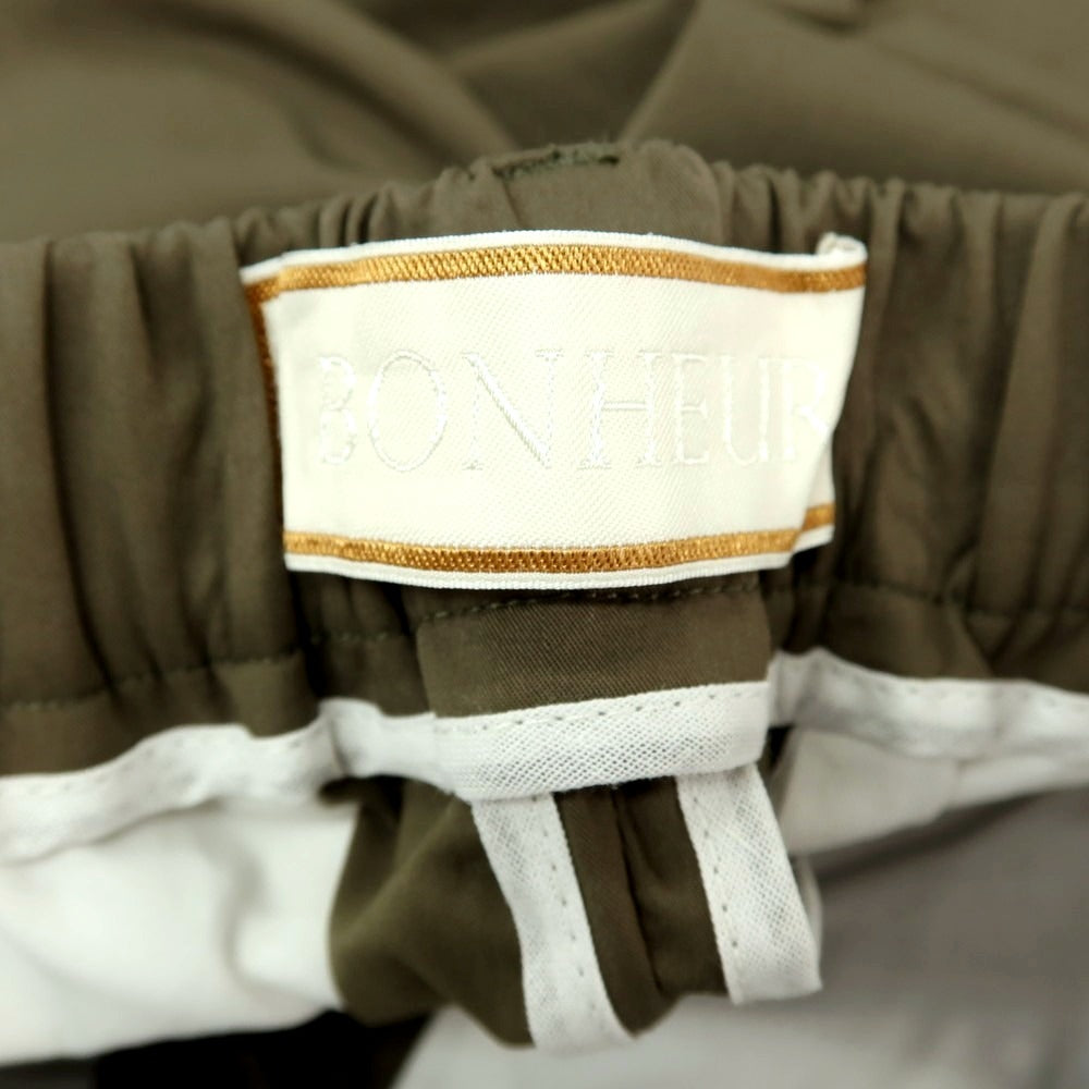 【新品】ボネール BONHEUR コットンナイロン イージースラックスパンツ オリーブ【サイズ28】【 状態ランクN 】【 メンズ 】[DPD]