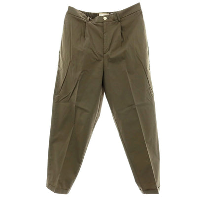 【新品アウトレット】ボネール BONHEUR コットンナイロン イージースラックスパンツ オリーブ【サイズ36】【 状態ランクN- 】【 メンズ 】