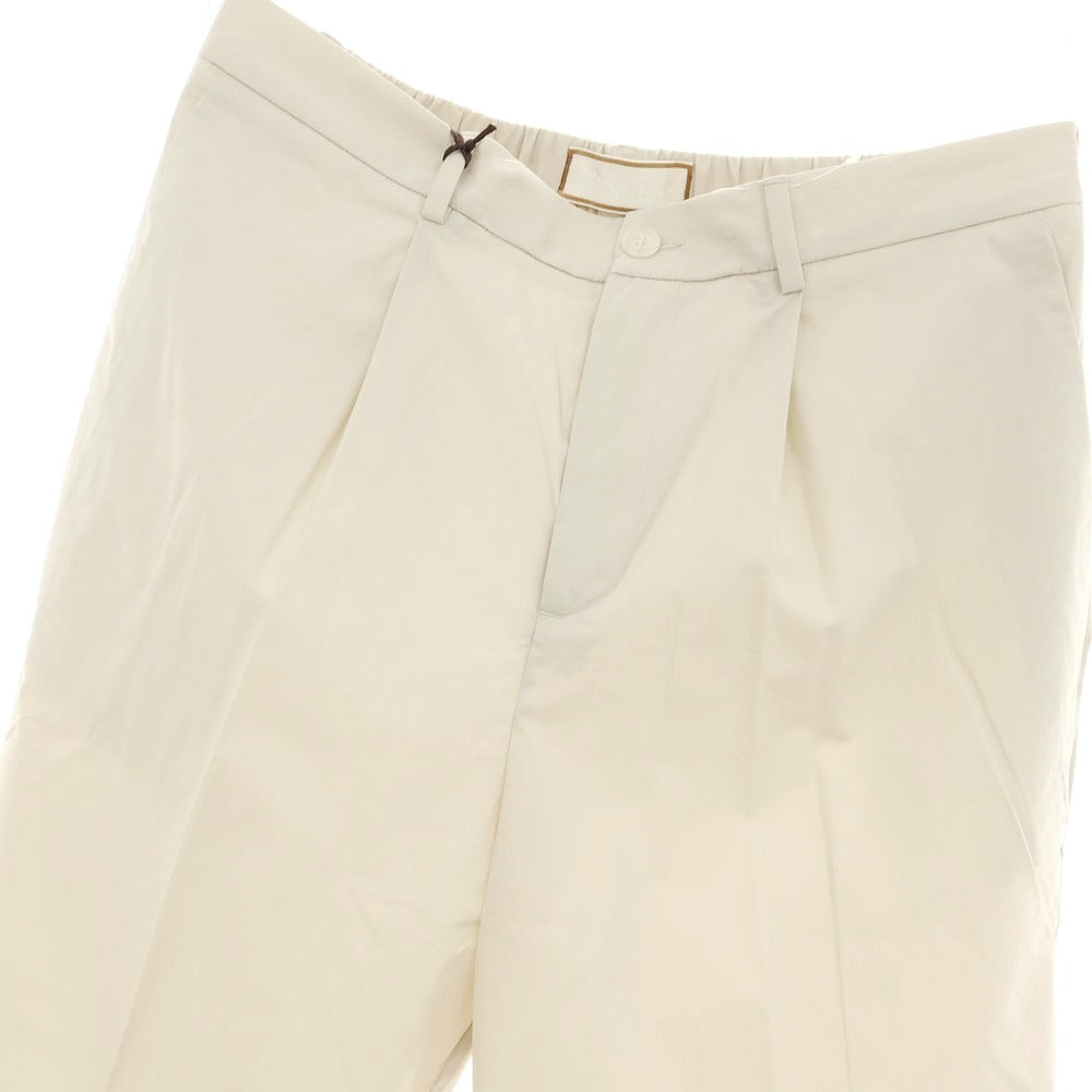 【新品アウトレット】ボネール BONHEUR コットンナイロン イージースラックスパンツ ライトベージュ【サイズ38】【 状態ランクN- 】【 メンズ 】