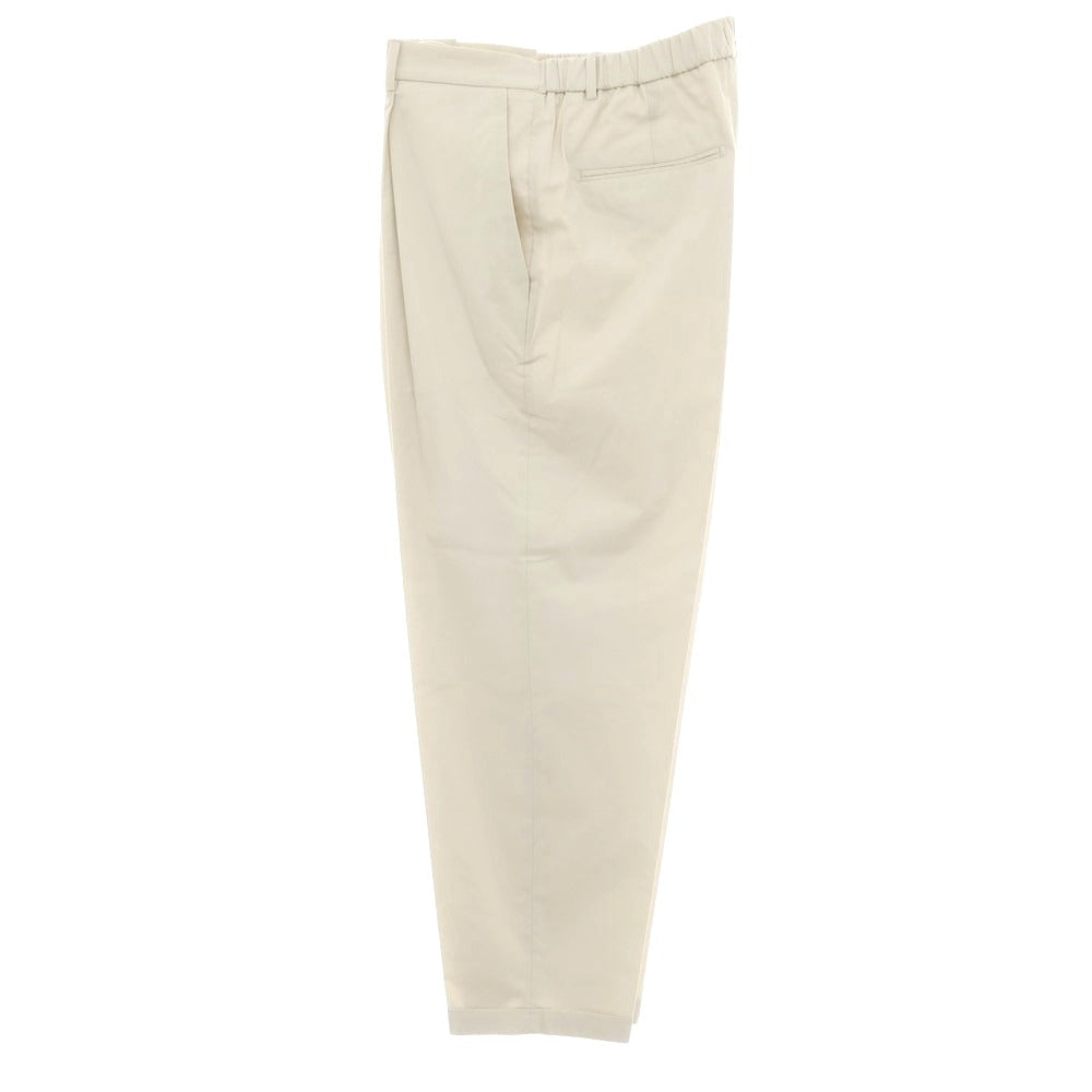 【新品アウトレット】ボネール BONHEUR コットンナイロン イージースラックスパンツ ライトベージュ【サイズ38】【 状態ランクN- 】【 メンズ 】