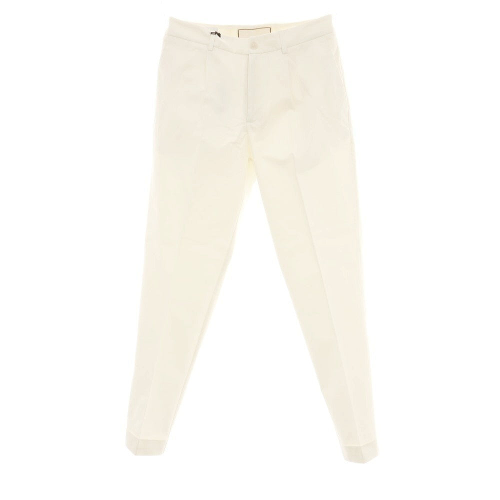 【新品】ボネール BONHEUR ストレッチコットン カジュアルスラックスパンツ アイボリー【サイズ30】【 状態ランクN 】【 メンズ 】