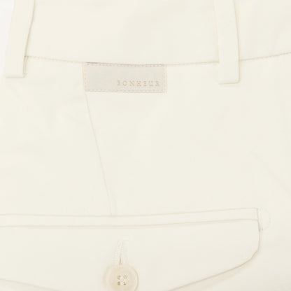 【新品】ボネール BONHEUR ストレッチコットン カジュアルスラックスパンツ アイボリー【サイズ30】【 状態ランクN 】【 メンズ 】