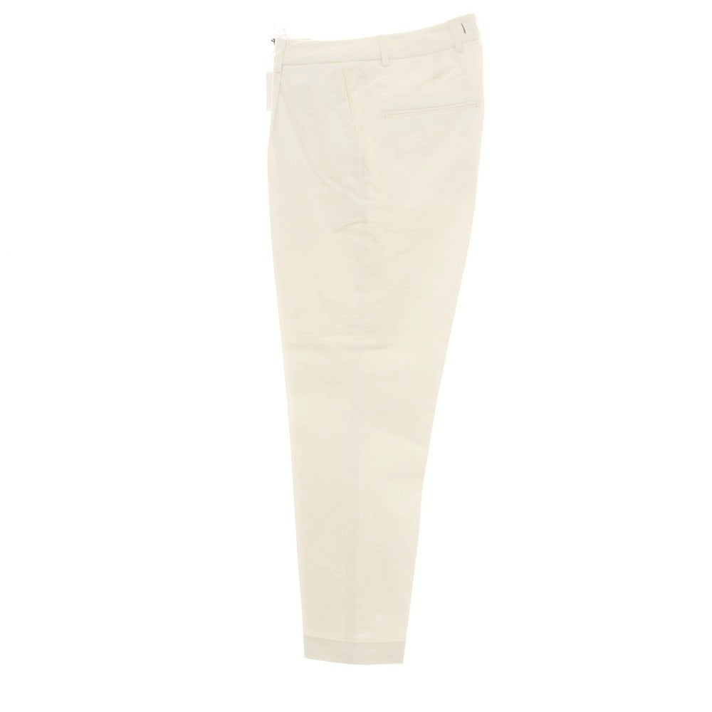 【新品】ボネール BONHEUR ストレッチコットン カジュアルスラックスパンツ アイボリー【サイズ30】【 状態ランクN 】【 メンズ 】