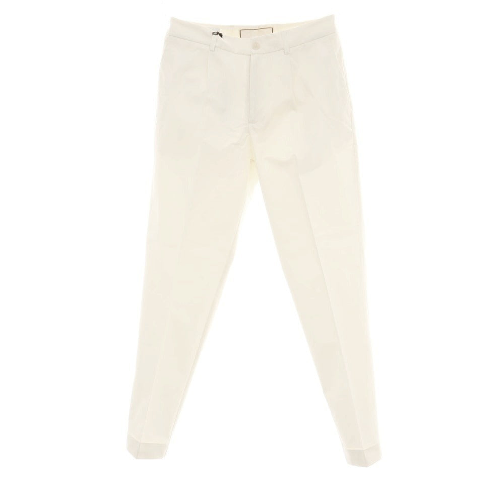 【新品】ボネール BONHEUR ストレッチコットン カジュアルスラックスパンツ アイボリー【サイズ31】【 状態ランクN 】【 メンズ 】