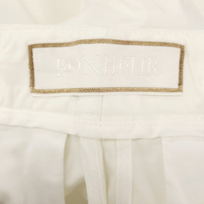 【新品】ボネール BONHEUR ストレッチコットン カジュアルスラックスパンツ アイボリー【サイズ31】【 状態ランクN 】【 メンズ 】