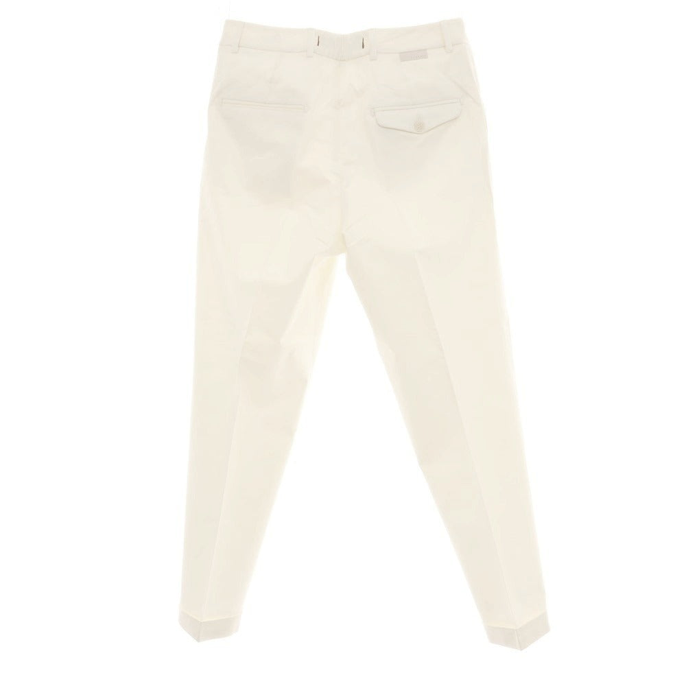 【新品】ボネール BONHEUR ストレッチコットン カジュアルスラックスパンツ アイボリー【サイズ32】【 状態ランクN 】【 メンズ 】