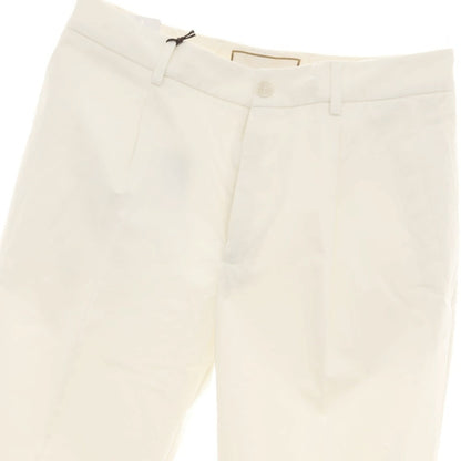 【新品】ボネール BONHEUR ストレッチコットン カジュアルスラックスパンツ アイボリー【サイズ32】【 状態ランクN 】【 メンズ 】