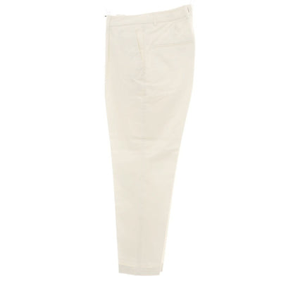 【新品】ボネール BONHEUR ストレッチコットン カジュアルスラックスパンツ アイボリー【サイズ32】【 状態ランクN 】【 メンズ 】