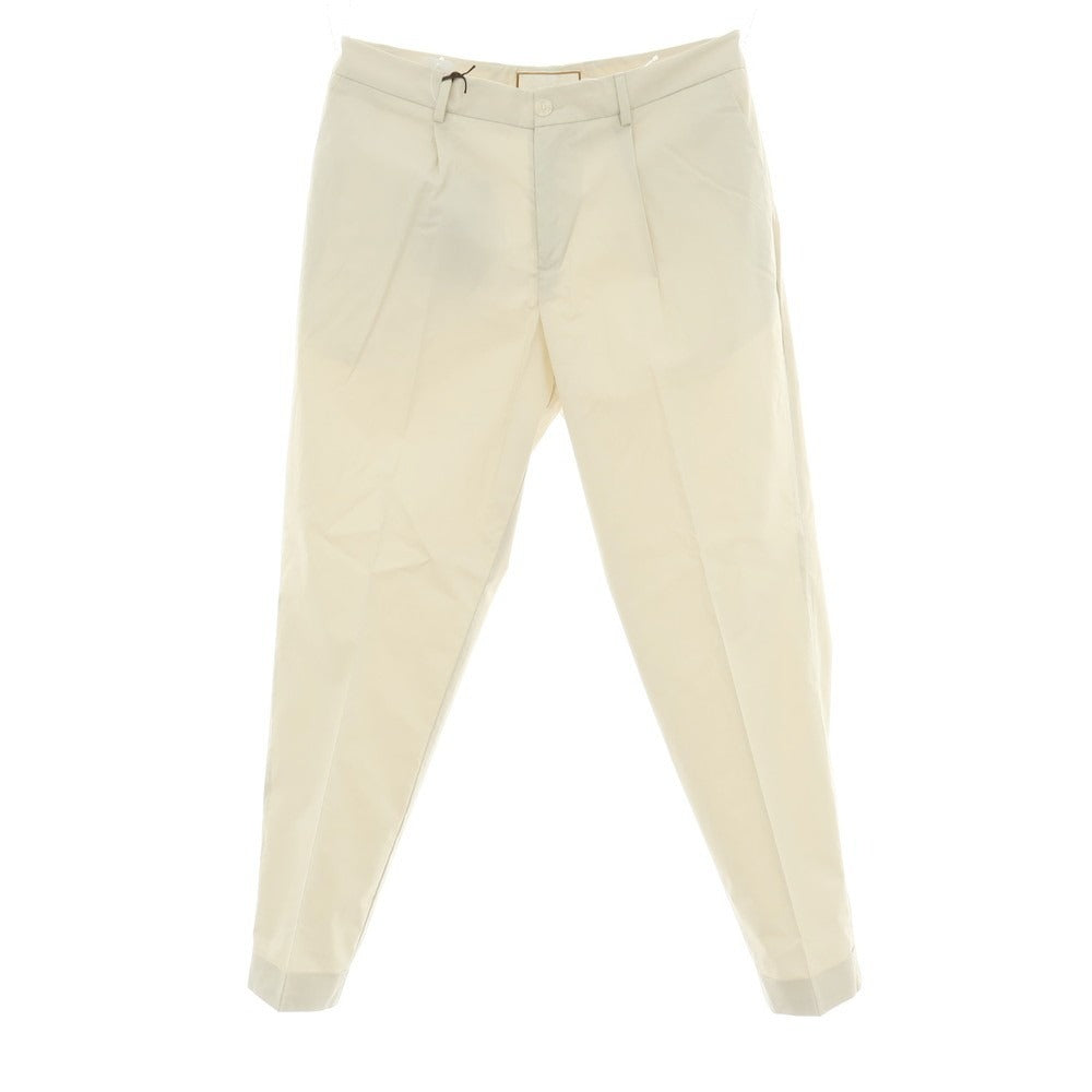 【新品】ボネール BONHEUR PECHINO ストレッチ コットンナイロン カジュアルスラックスパンツ ライトベージュ【サイズ36】【 状態ランクN 】【 メンズ 】