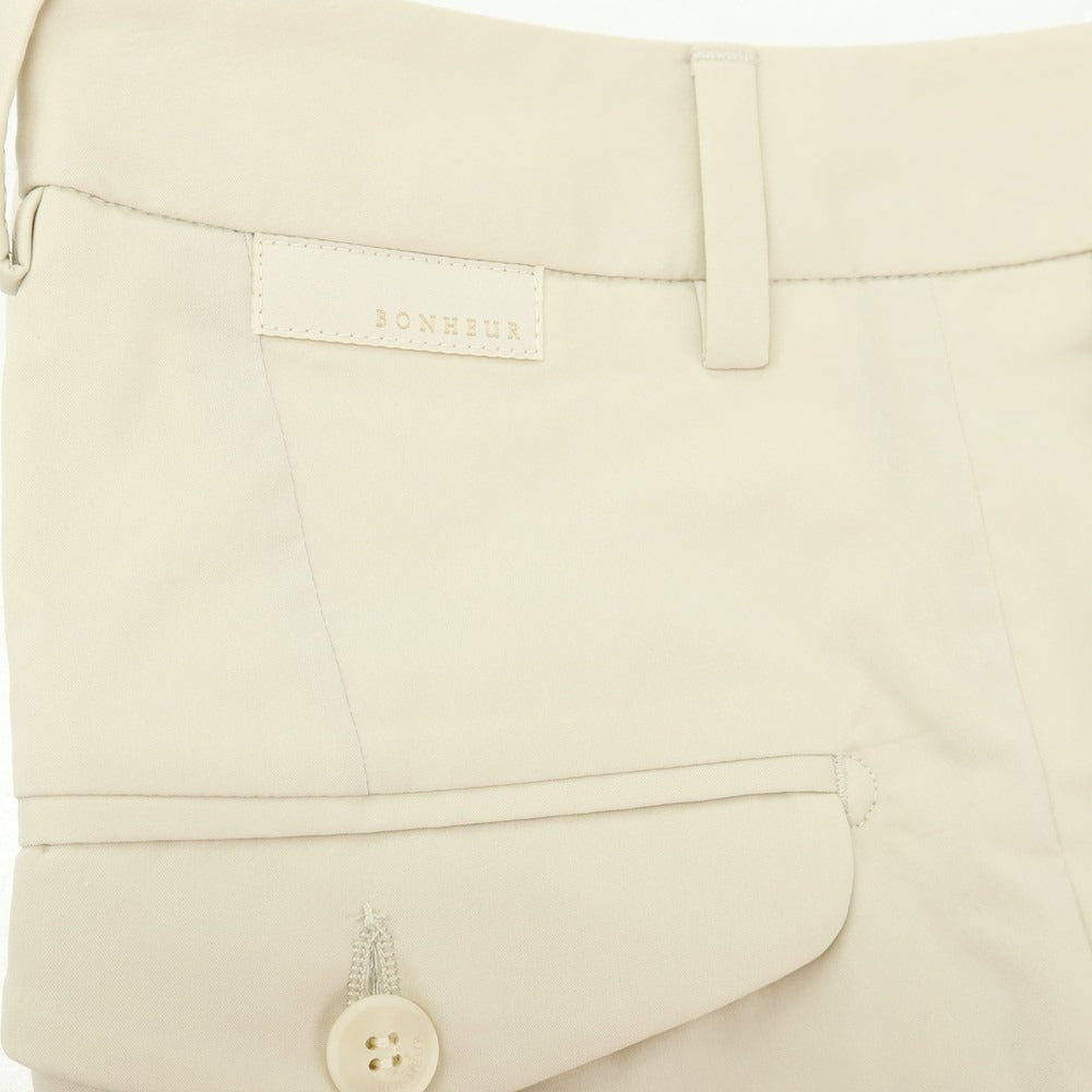 【SALE10%OFF/返品不可】【新品】ボネール BONHEUR PECHINO ストレッチ コットンナイロン カジュアルスラックスパンツ ライトベージュ【 サイズ36 】【 状態ランクN 】【 メンズ 】 [APD]