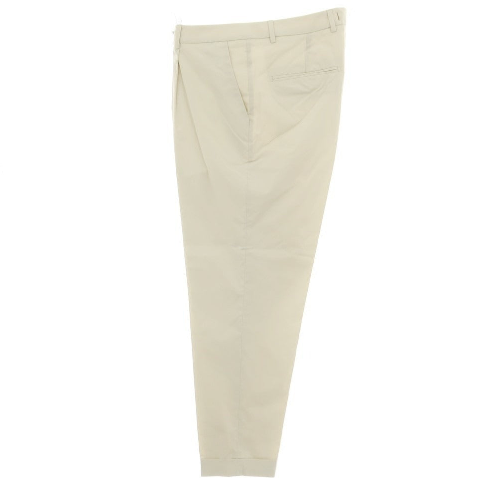 【新品】ボネール BONHEUR PECHINO ストレッチ コットンナイロン カジュアルスラックスパンツ ライトベージュ【サイズ38】【 状態ランクN 】【 メンズ 】