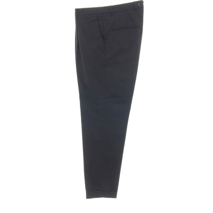 【新品】ボネール BONHEUR PECHINO ストレッチ コットンナイロン カジュアルスラックスパンツ ブラック【サイズ34】【 状態ランクN 】【 メンズ 】